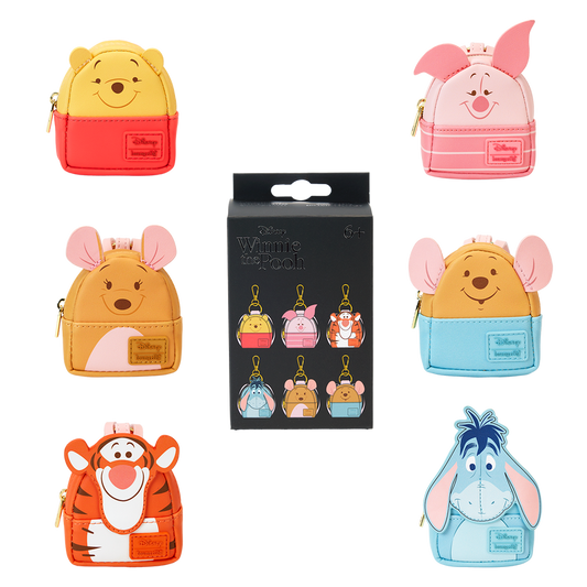 Loungefly Winnie The Pooh & Friends Cosplay Mystery Mini Backpack Keychain Charm image 0