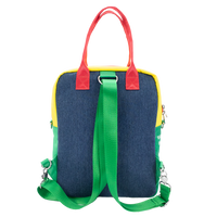 Peanuts 75th Anniversary Color Block Denim & Canvas Convertible Bag image 4