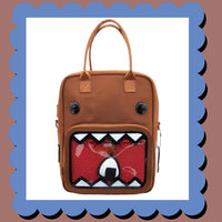 Domo Convertible ITA Square Backpack with Bag Charm