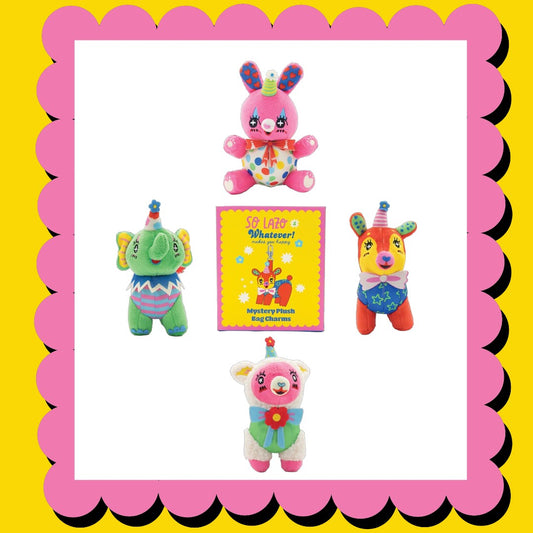 So Lazo Mystery Box Party Animals Plush Bag Charms image 0