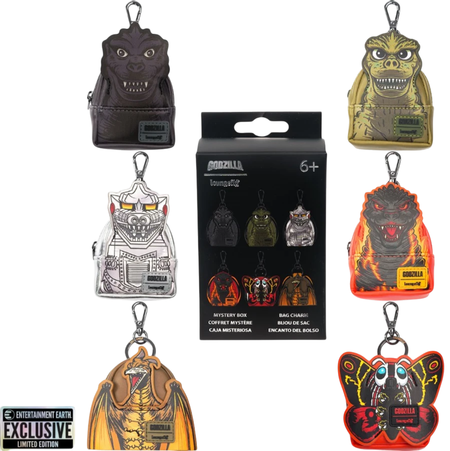 Godzilla Mini-Backpack Mystery Box Bag Charm Case of 15 - Entertainment Earth Ex image 0