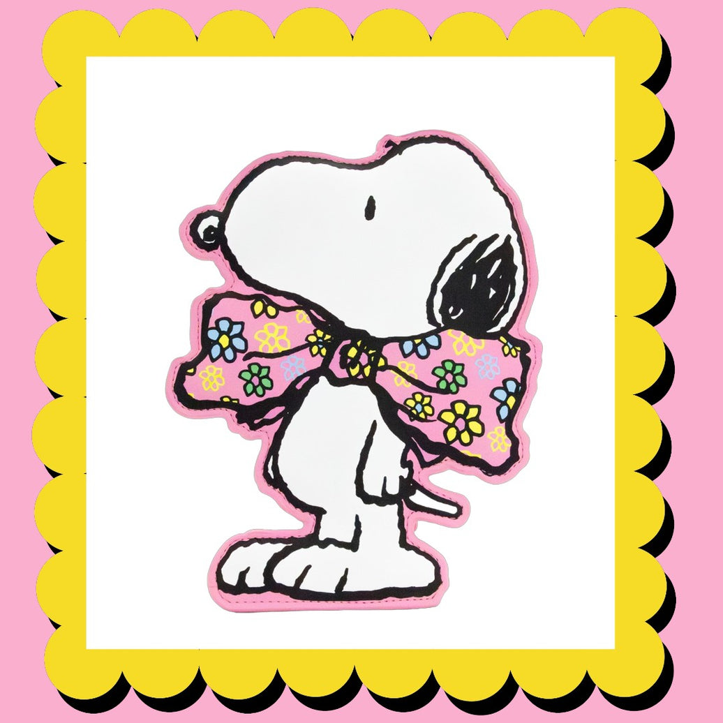 Peanuts Sherbet Spring Snoopy Floral Oversized Bag Charm image 0