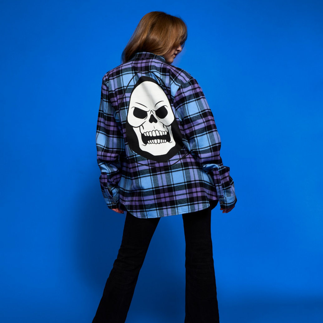 Masters of the Universe Skeletor Glow Flannel image 0