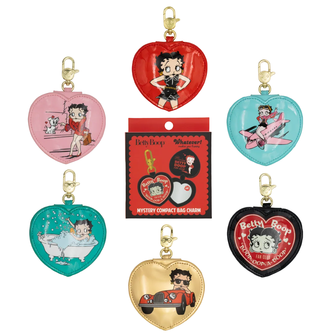 Betty Boop Mystery Box Heart Compact Mirror Bag Charms