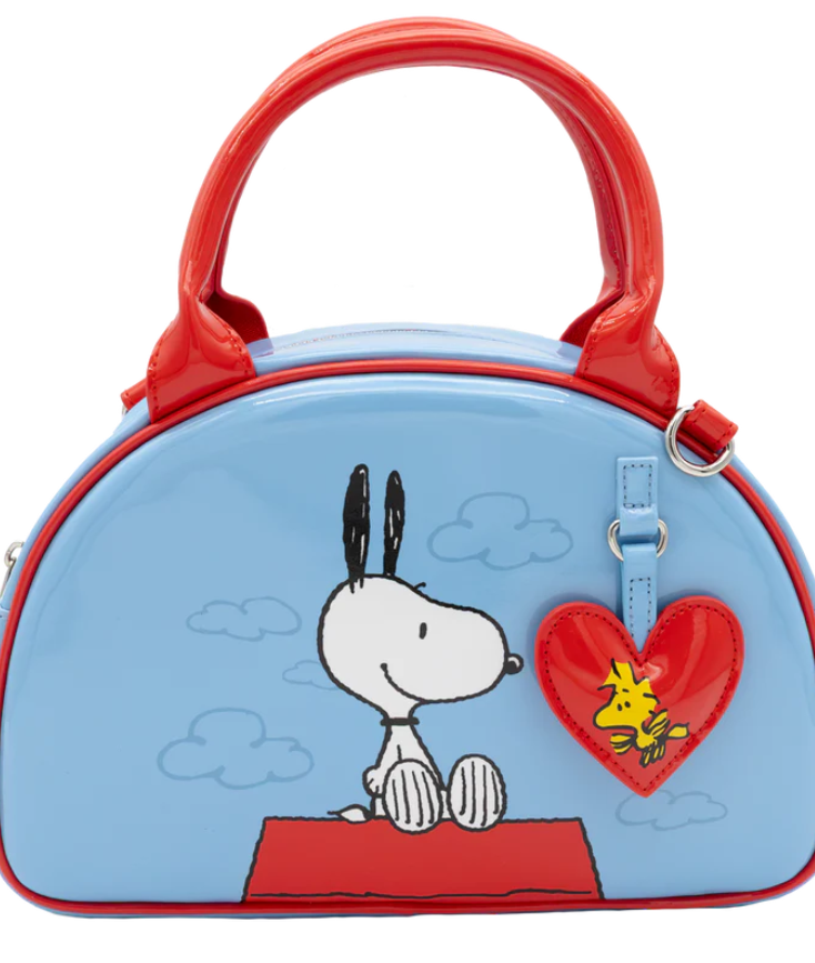 Peanuts 75th Anniversary Snoopy “Happiness Is a Good Friend” Bowler Bag image 1