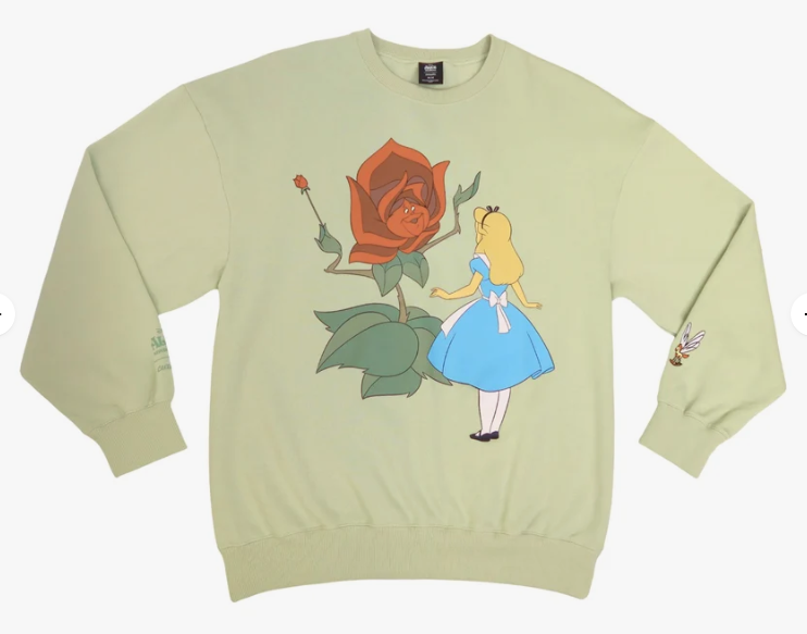 Alice in Wonderland Embroidered Crewneck