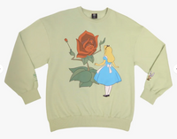 Alice in Wonderland Embroidered Crewneck