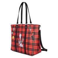 Snoopy and Woodstock Grunge Convertible Tote Bag