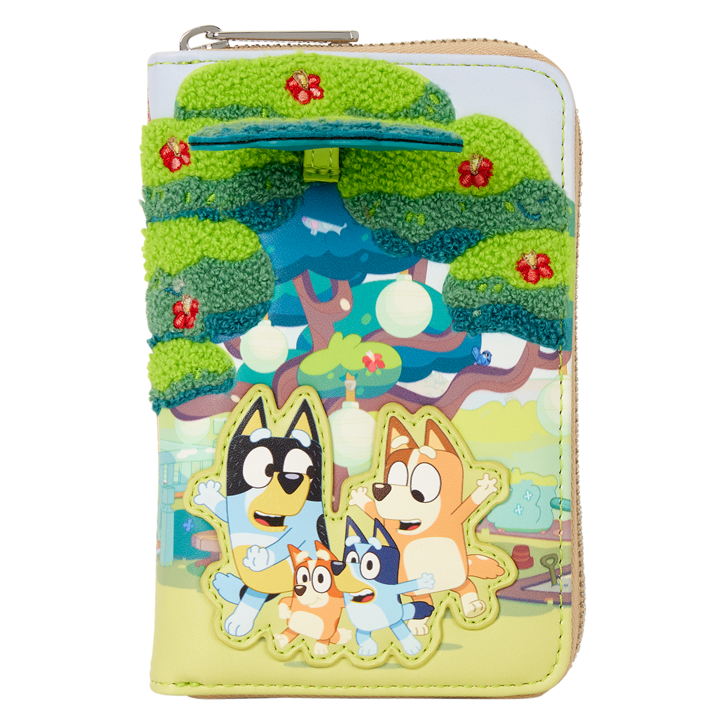 Bluey Backyard Zip-Around Wallet