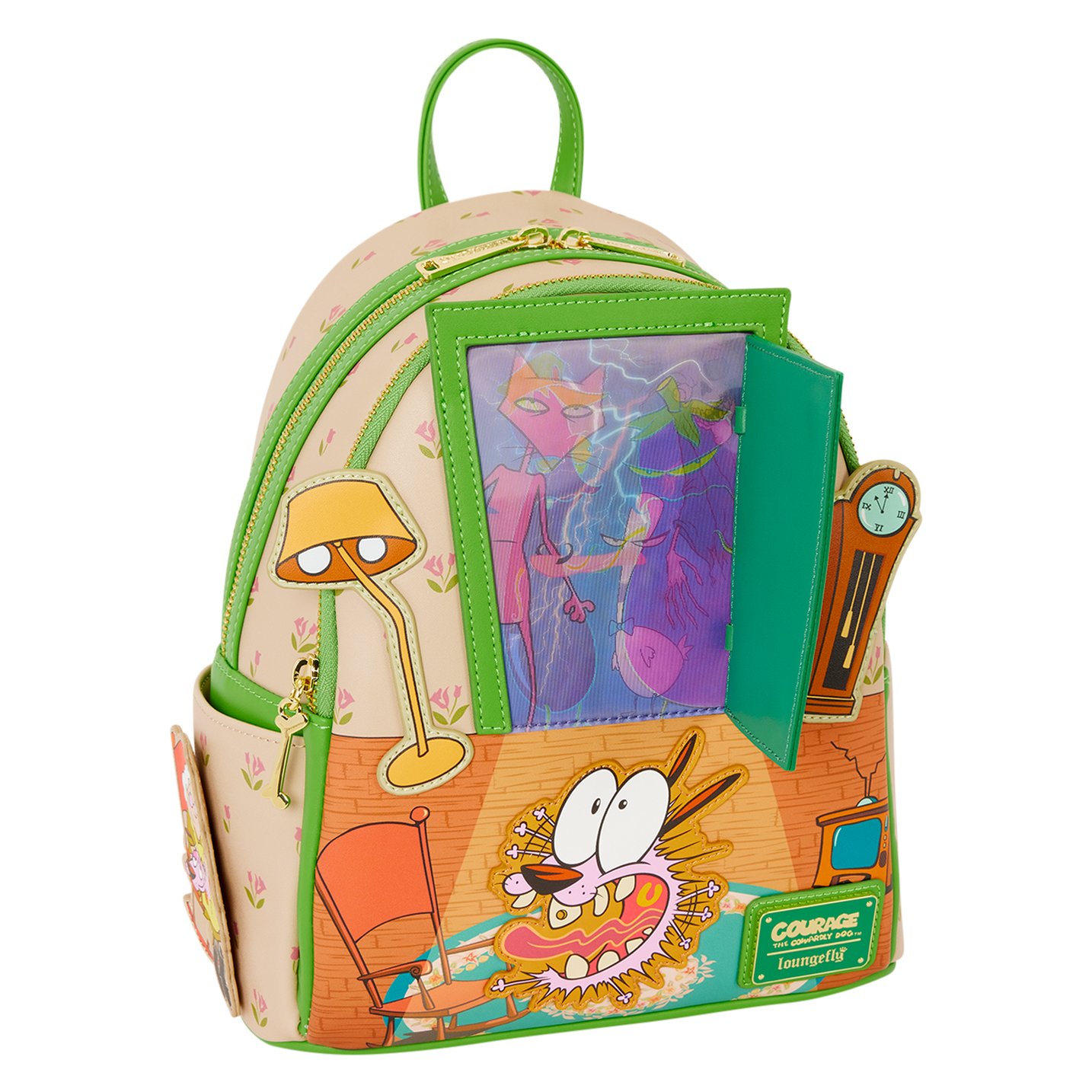 Courage the Cowardly Dog Lenticular Mini Backpack
