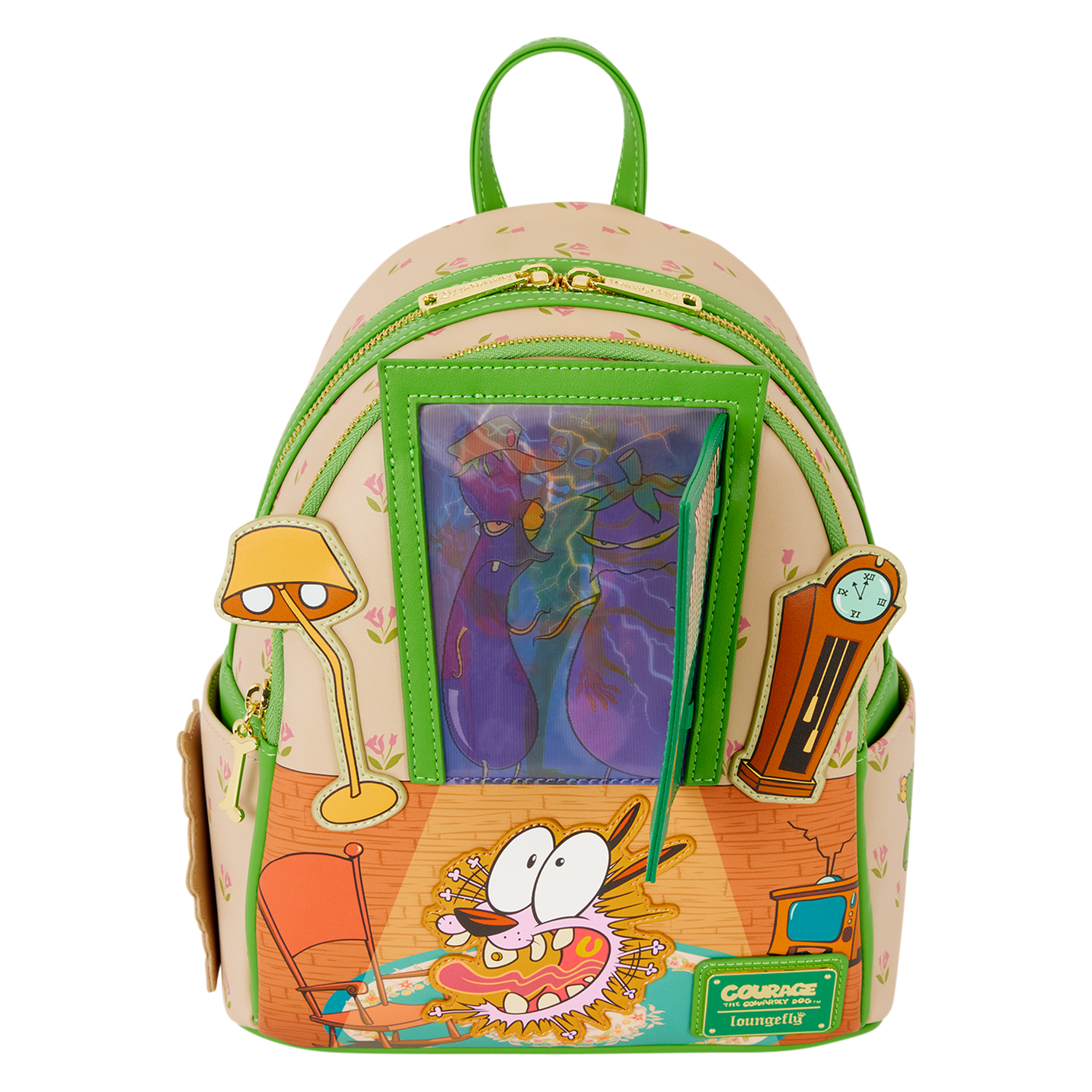 Courage the Cowardly Dog Lenticular Mini Backpack