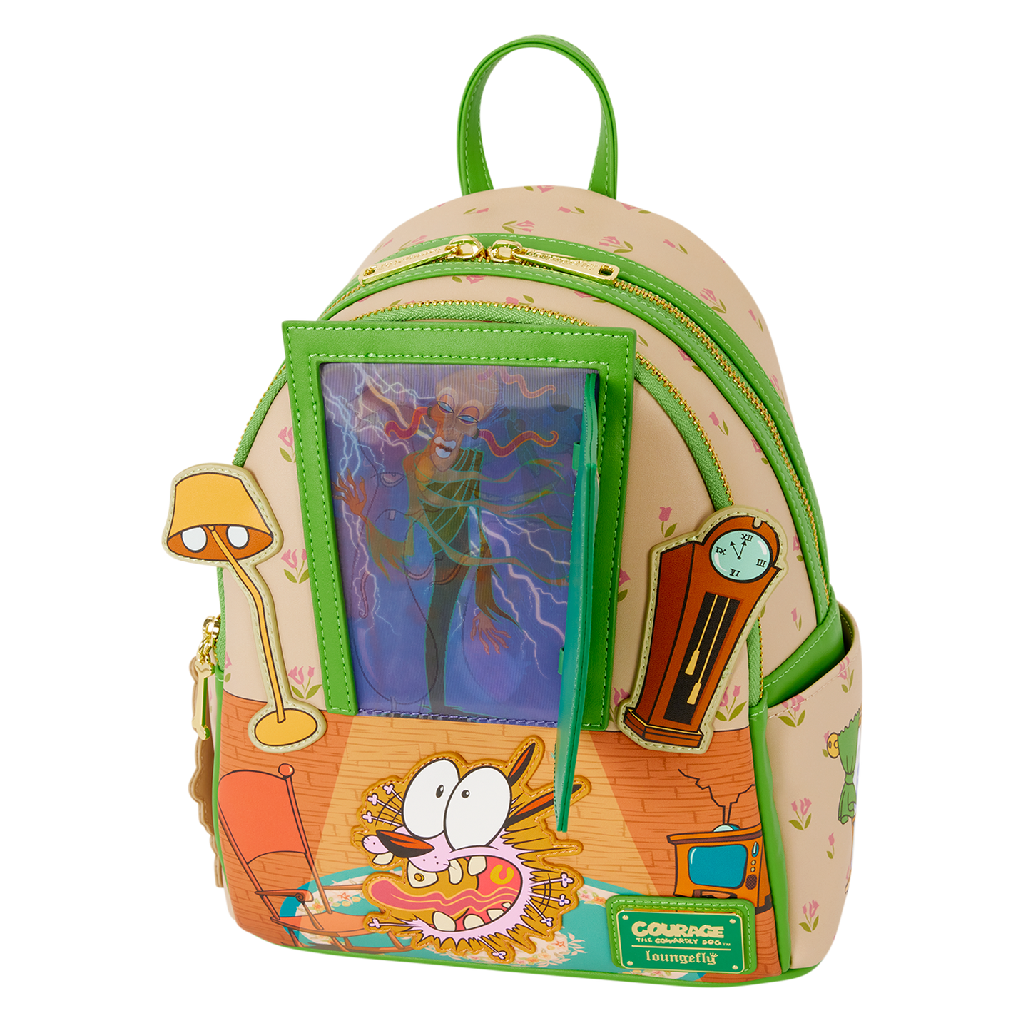 Courage the Cowardly Dog Lenticular Mini Backpack