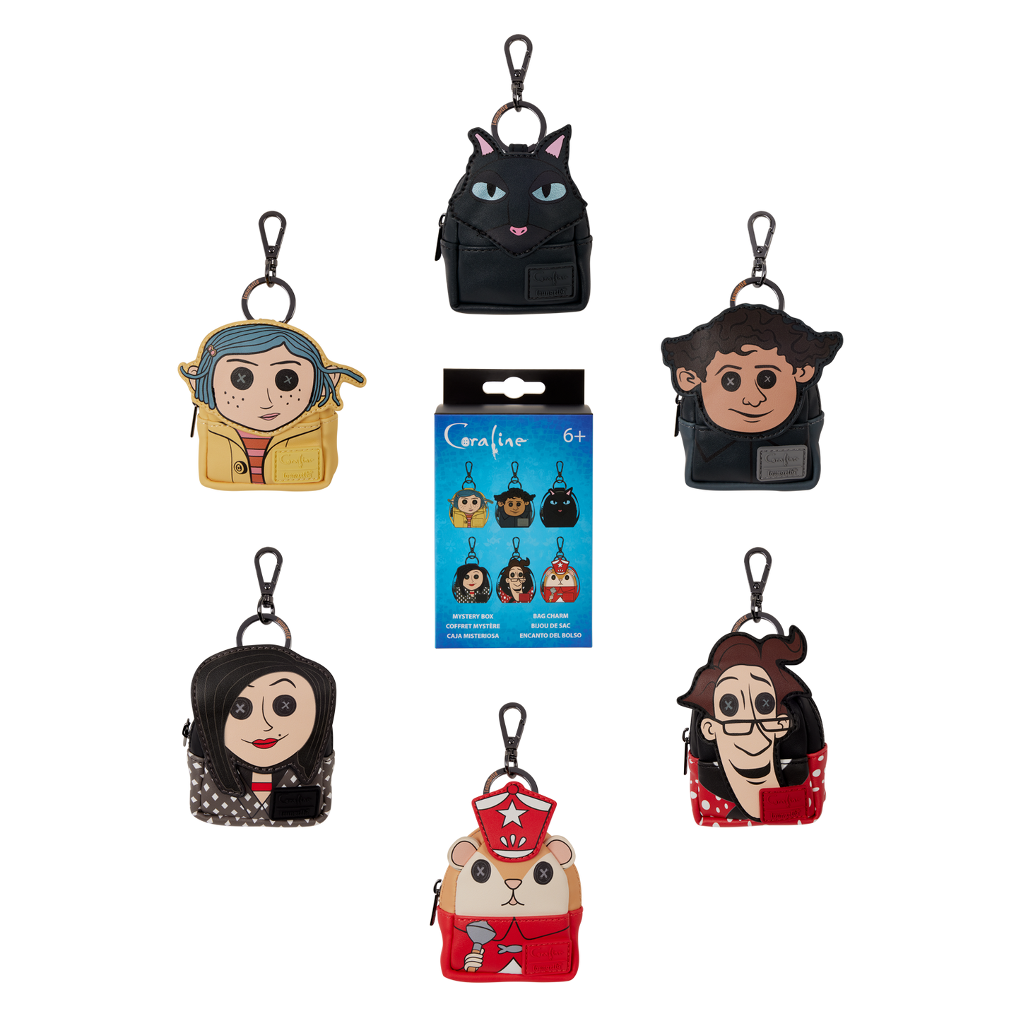 Coraline Mystery Mini Backpack Keychain Charm