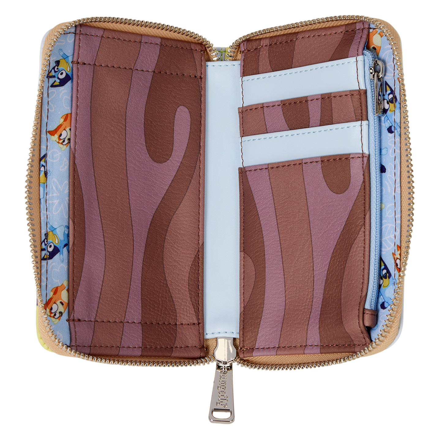 Bluey Backyard Zip-Around Wallet