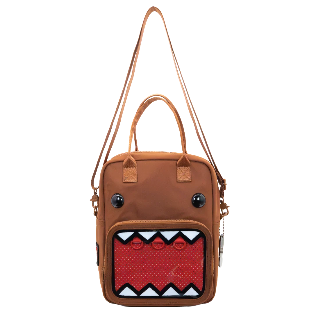 Domo Convertible ITA Square Backpack with Bag Charm