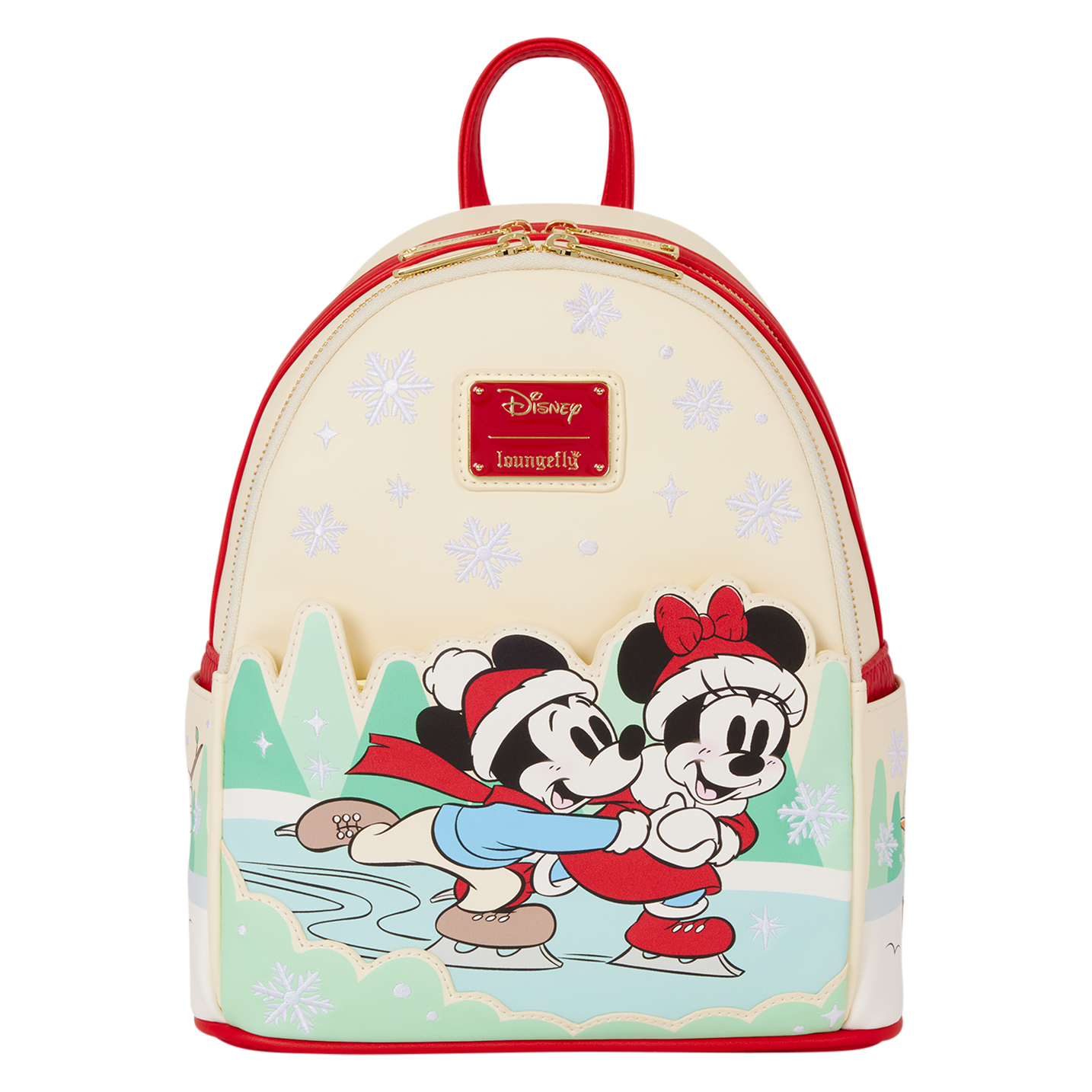 Mickey and Minnie Mouse Ice Skating Holiday Mini Backpack