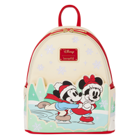 Mickey and Minnie Mouse Ice Skating Holiday Mini Backpack