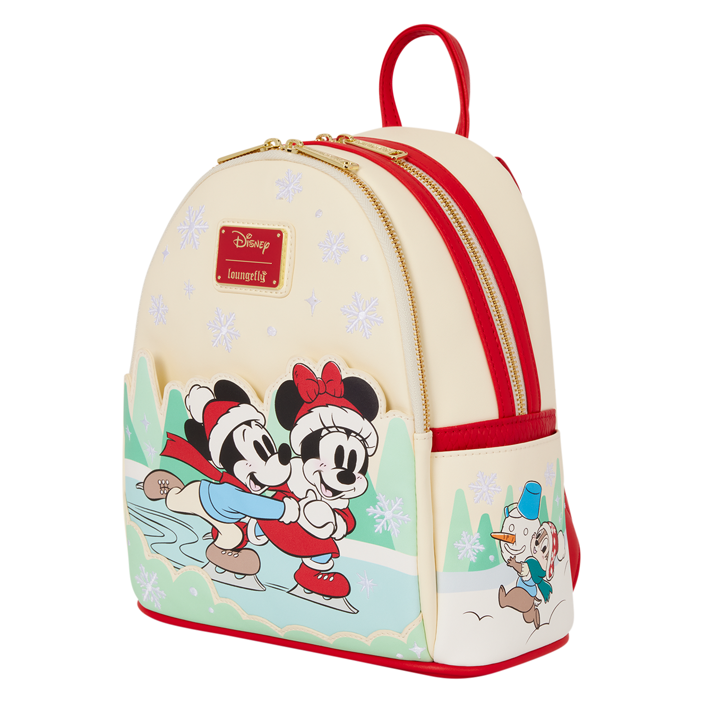 Mickey and Minnie Mouse Ice Skating Holiday Mini Backpack
