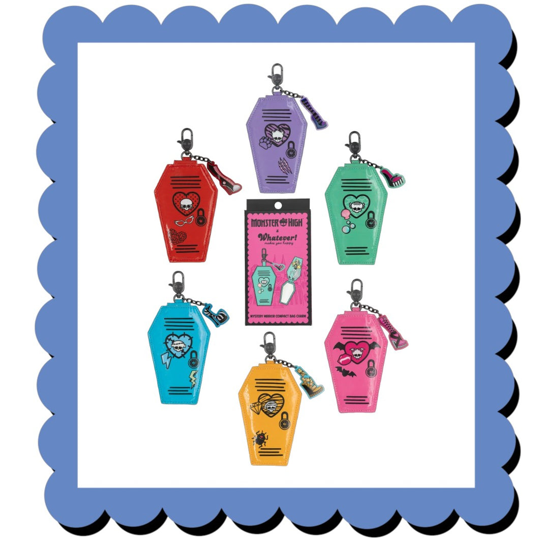Whatever! Makes You Happy X Monster High Mystery Box Compact Mirror Lockers Bag Charms