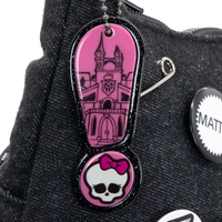 Whatever! Makes You Happy X Monster High Alumni Padded Denim Baguette Crossbody Bag