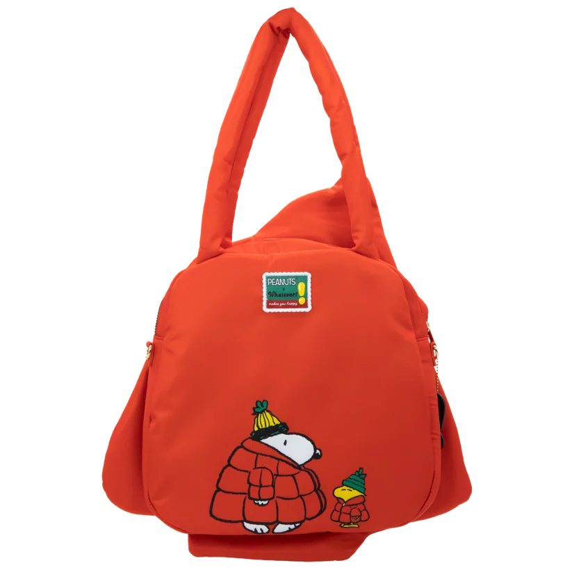 Peanuts Snoopy Oversized Puffer Jacket Tote Bag