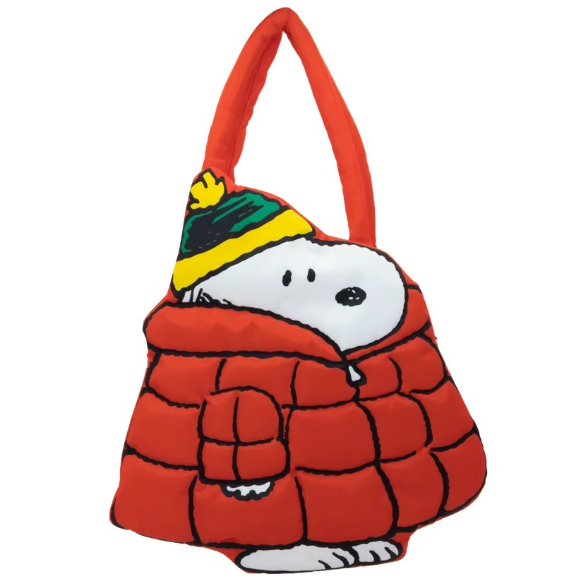 Peanuts Snoopy Oversized Puffer Jacket Tote Bag