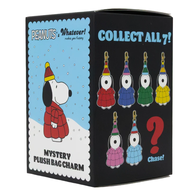 Peanuts Snoopy Puffer Jacket Mystery Box Plush Bag Charms