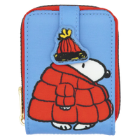 Peanuts Snoopy Puffer Jacket Accordion Cardholder Wallet