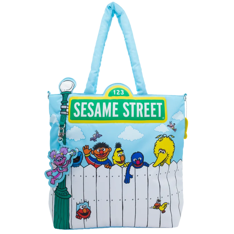 Whatever! Makes You Happy X Sesame Street Good Friends Great Times Oversized Tote Bag