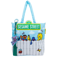 Whatever! Makes You Happy X Sesame Street Good Friends Great Times Oversized Tote Bag
