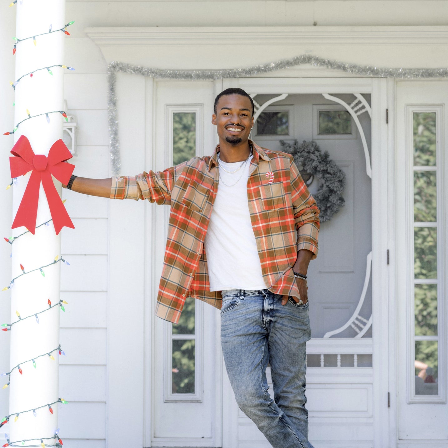 Disney Holiday Mickey Gingerbread Scented Flannel Shirt