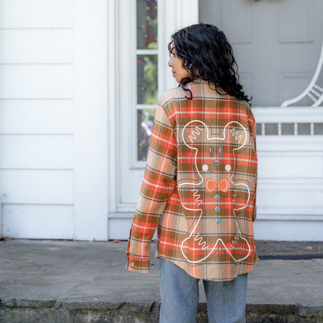 Disney Holiday Mickey Gingerbread Scented Flannel Shirt