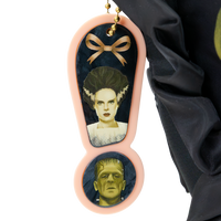Universal Monsters Coquette Frankie & Bride Oversized Heart Tote Bag