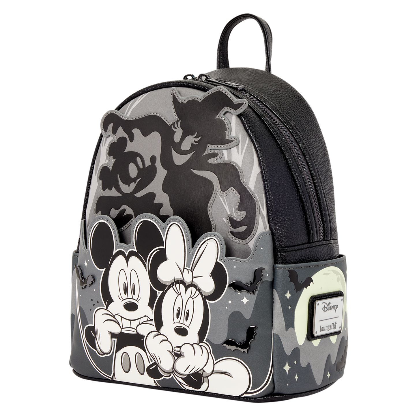 Mickey & Minnie Mouse Ghost Light-Up Glow Mini Backpack