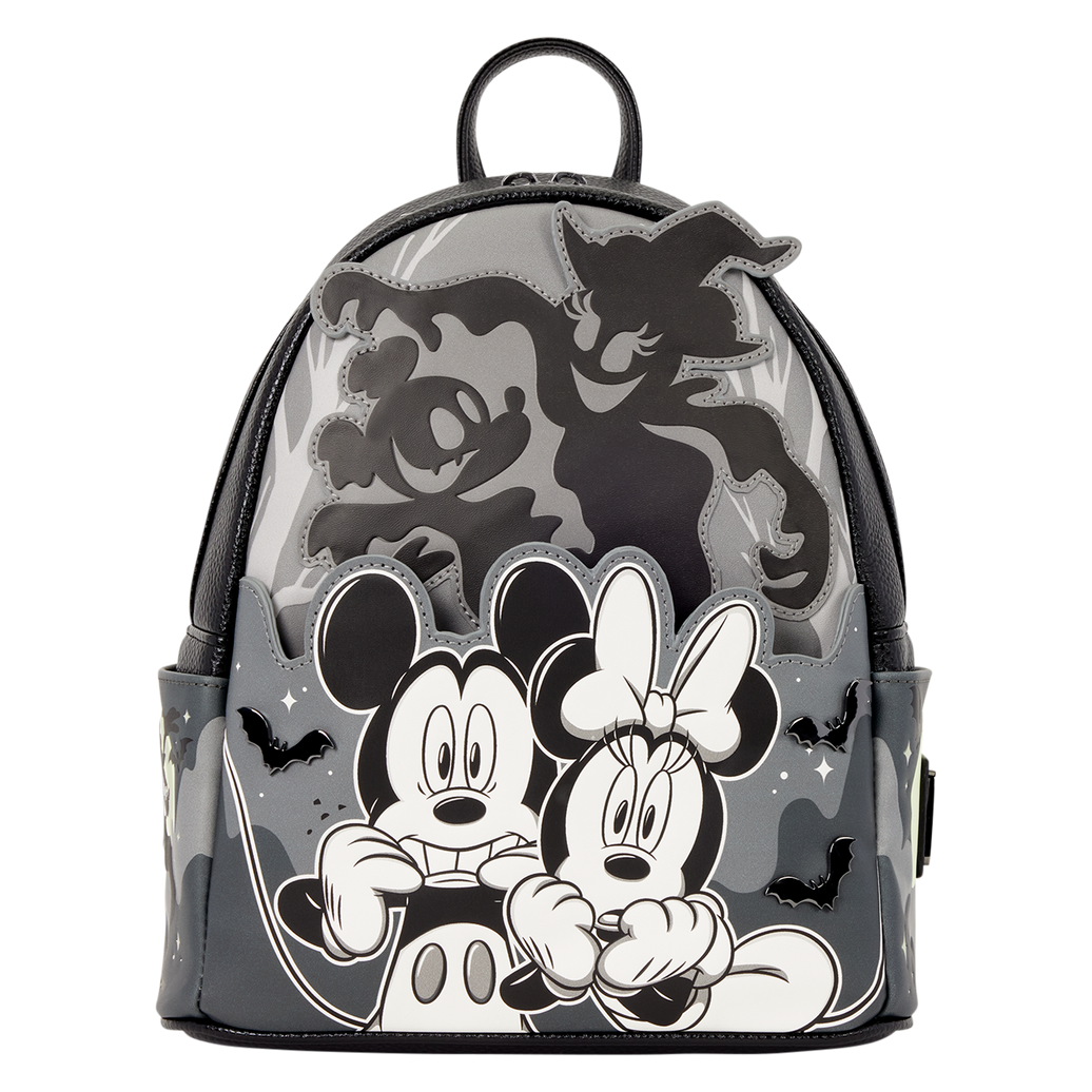 Mickey & Minnie Mouse Ghost Light-Up Glow Mini Backpack
