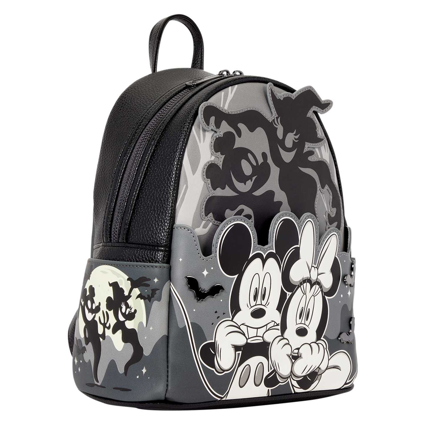Mickey & Minnie Mouse Ghost Light-Up Glow Mini Backpack