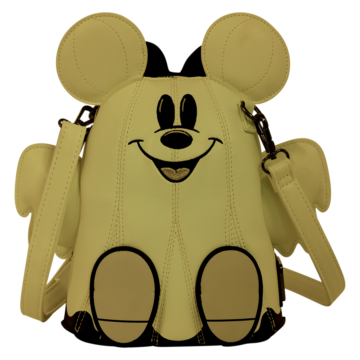 Mickey & Minnie Mouse Ghost Glow Figural Crossbody Bag