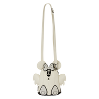 Mickey & Minnie Mouse Ghost Glow Figural Crossbody Bag