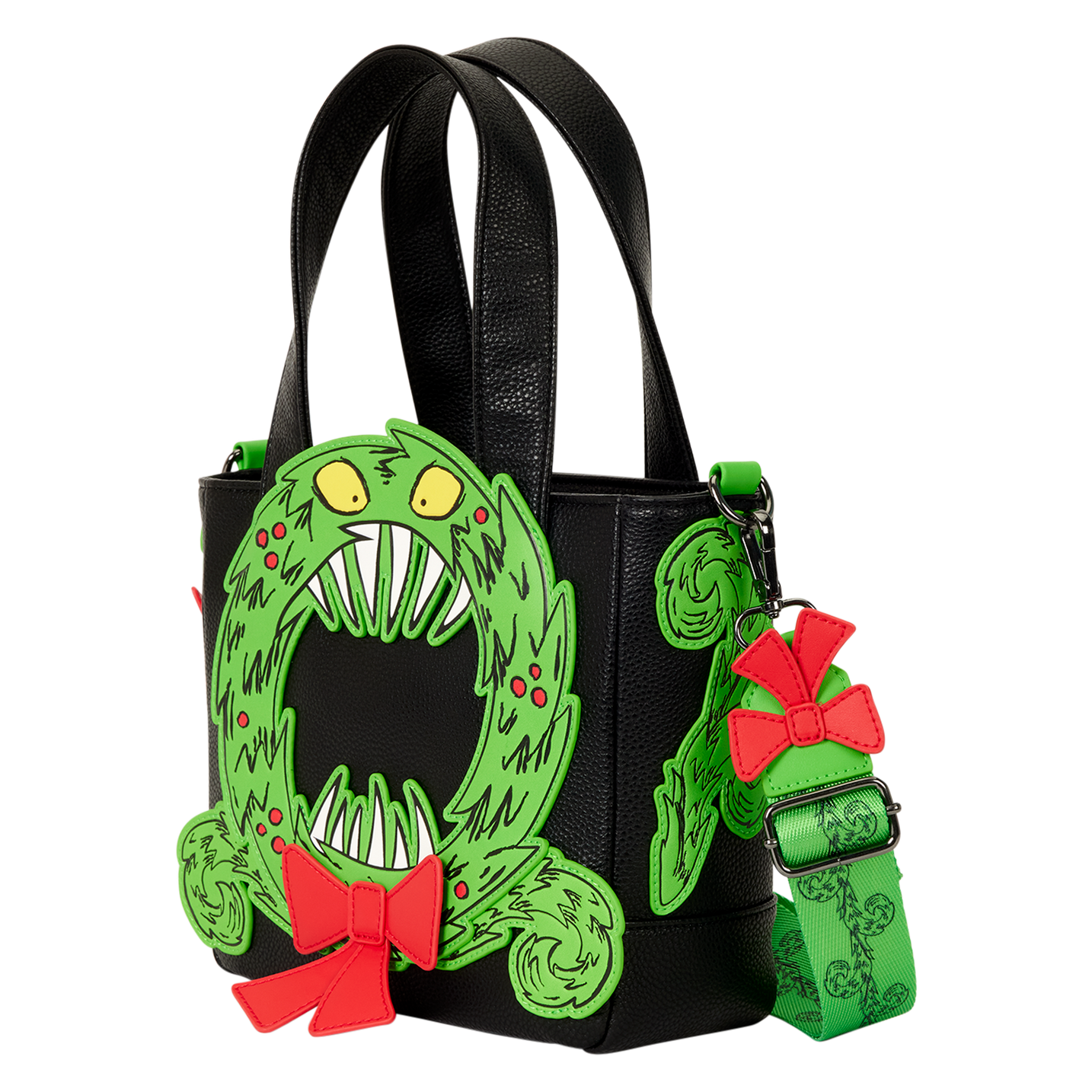 The Nightmare Before Christmas Man-Eating Wreath Glow Mini Tote Crossbody Bag