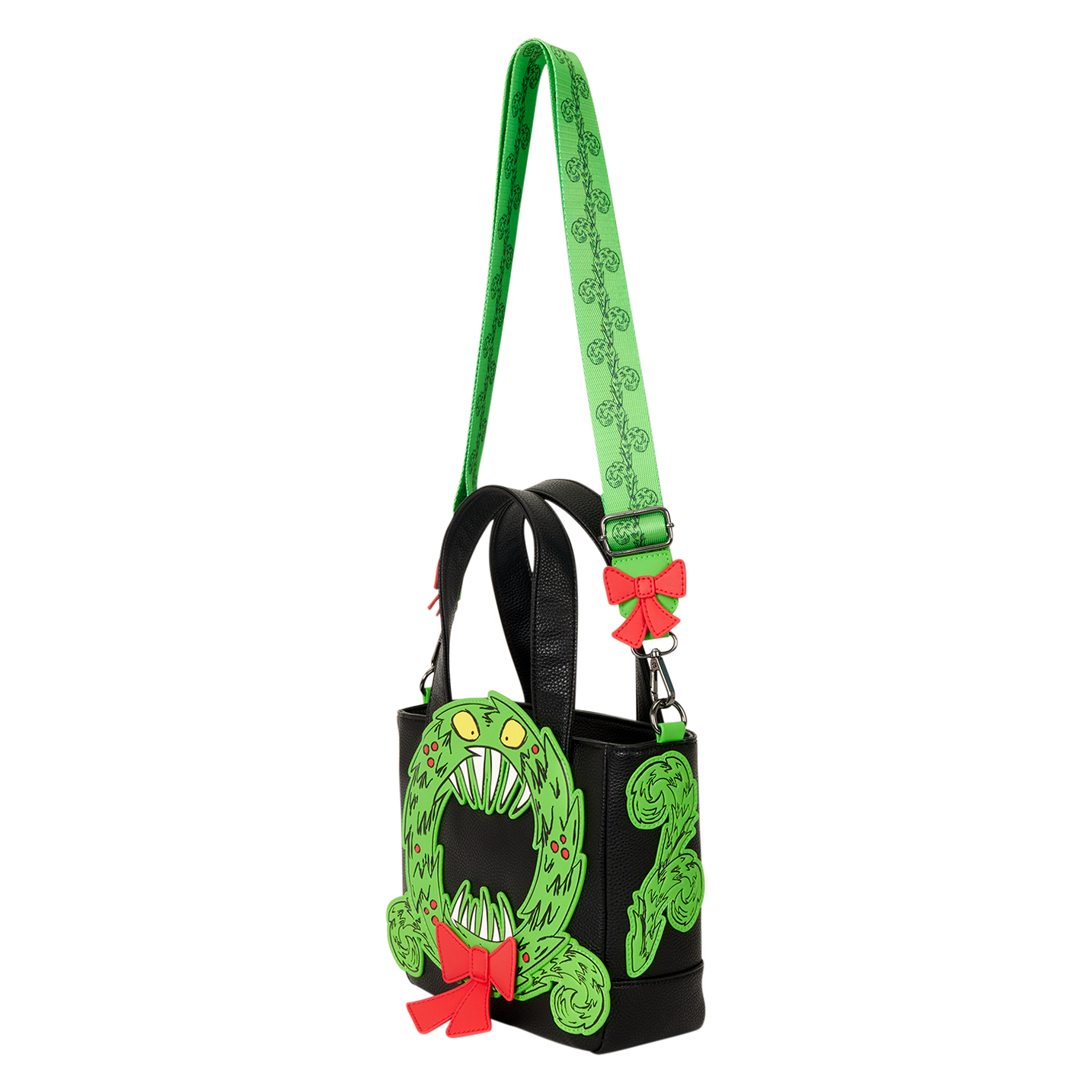 The Nightmare Before Christmas Man-Eating Wreath Glow Mini Tote Crossbody Bag
