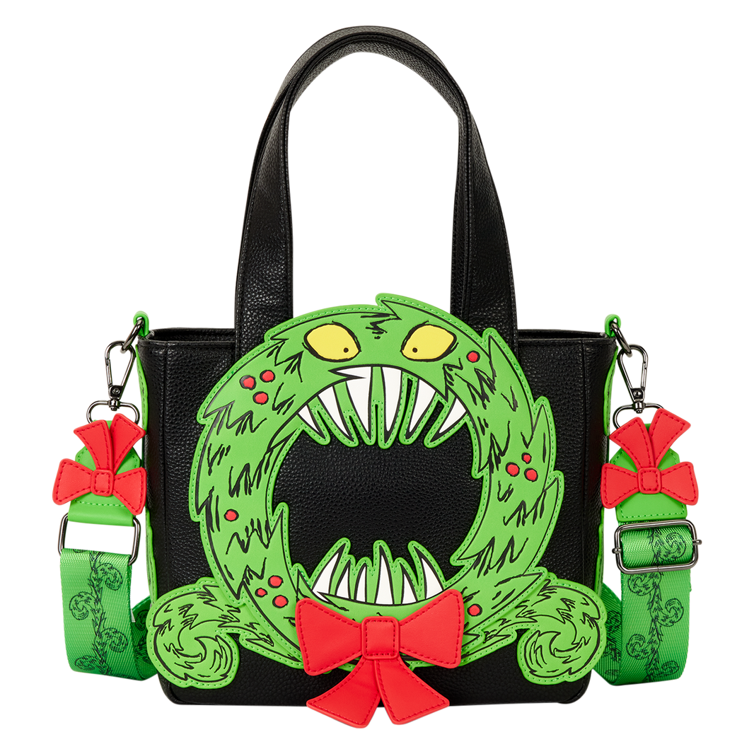 The Nightmare Before Christmas Man-Eating Wreath Glow Mini Tote Crossbody Bag