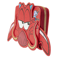 Mulan 25th Anniversary Mushu Glitter Cosplay Zip Around Wallet