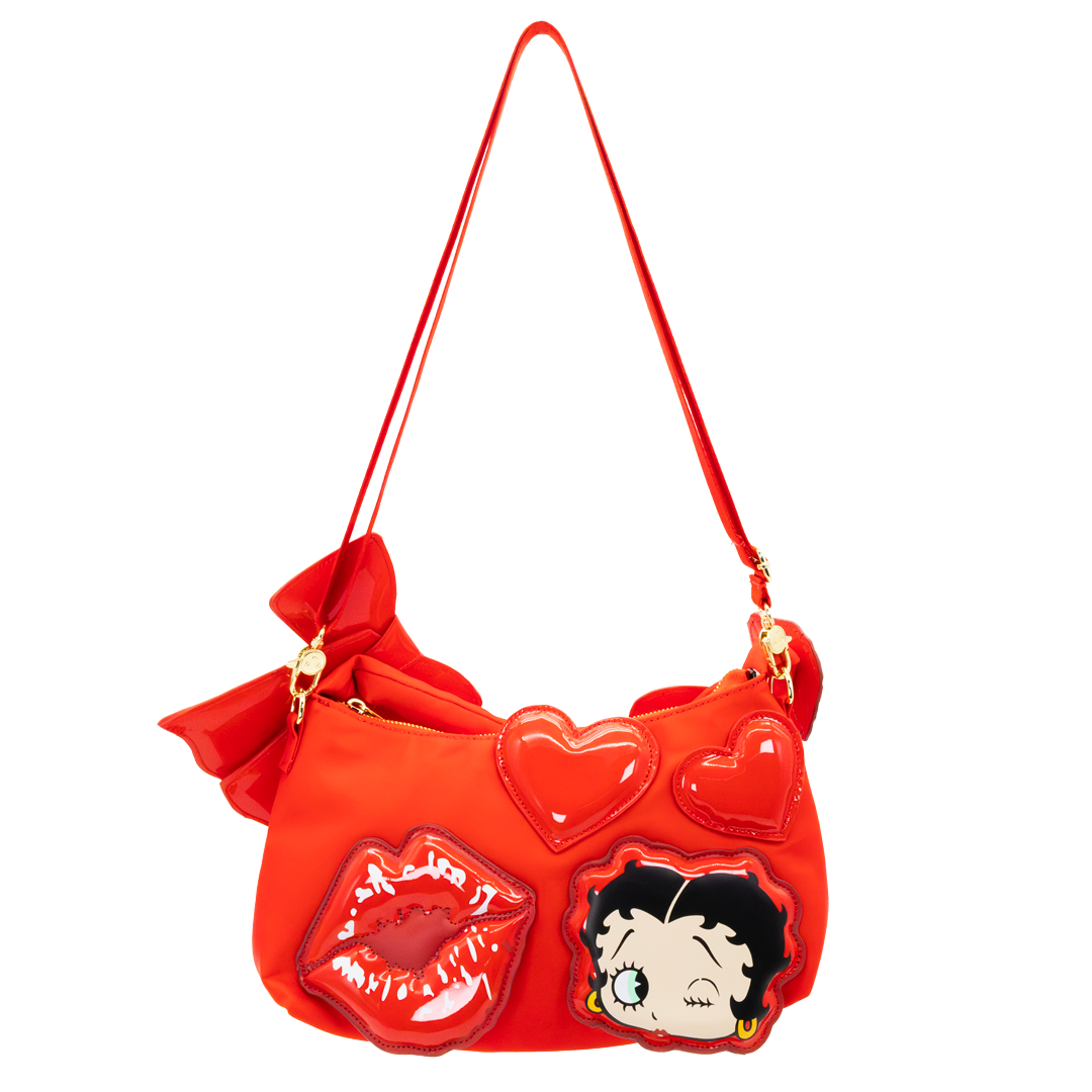 Betty Boop Padded Nylon Baguette w/ Webbing Strap image 1
