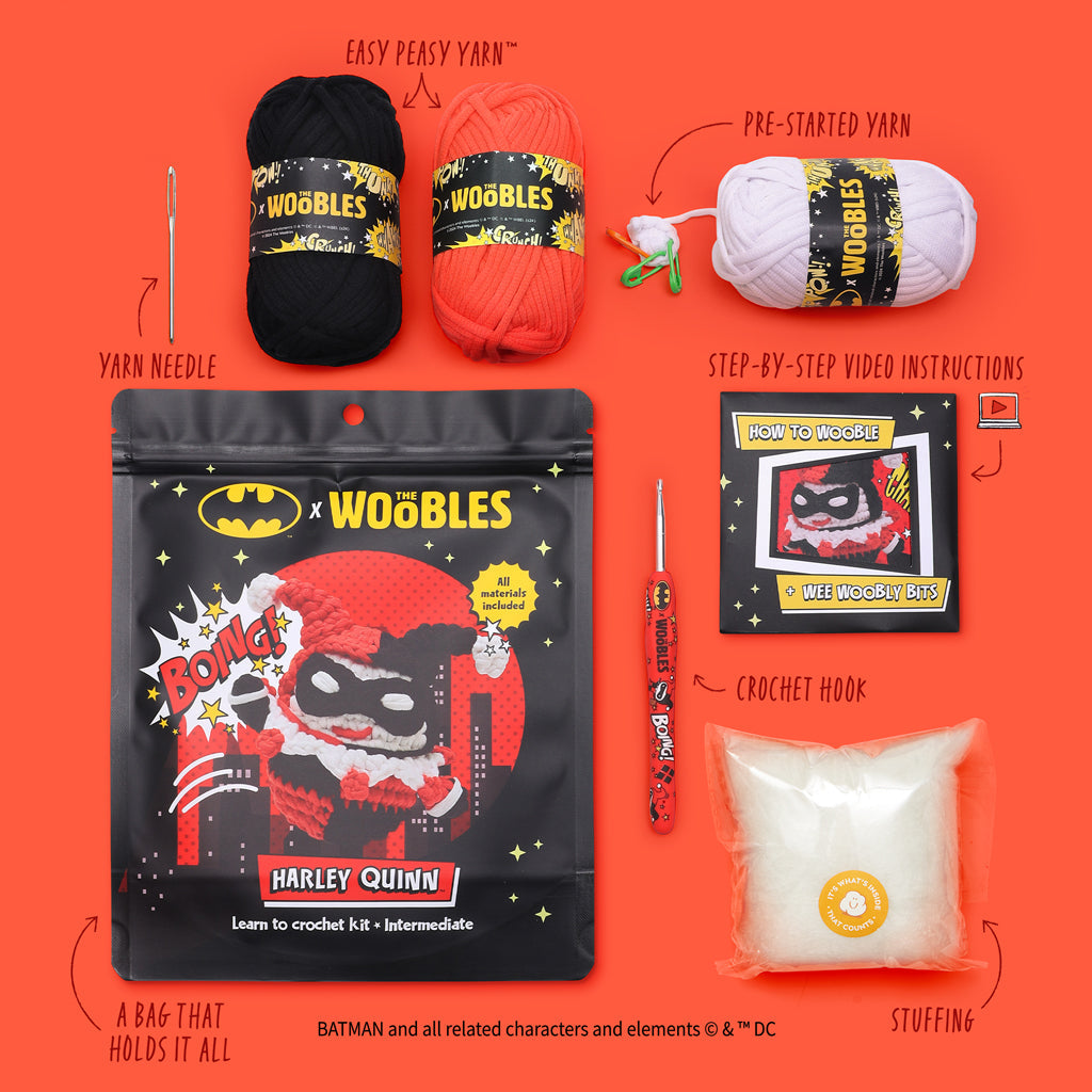 The Woobles x Harley Quinn™ Crochet Kit image 2