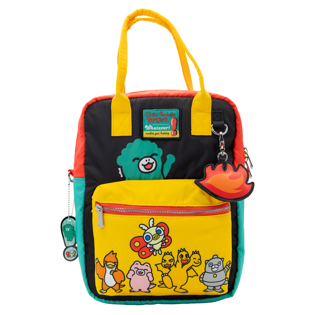 Chibi Godzilla Raids Again Reversible/Convertible Crossbody Bag image 1