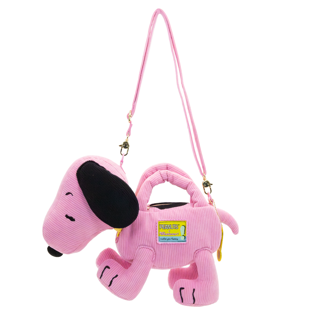 Peanuts Sherbet Spring Snoopy Figural Corduroy Crossbody Bag image 5