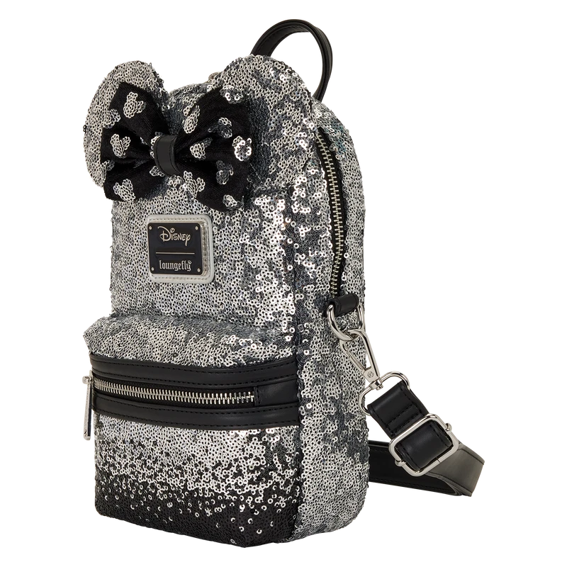 Minnie Mouse Ombre Sequin Sling Crossbody Bag image 1