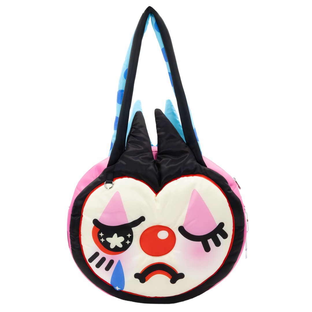 So Lazo Happy/Sad Clown Oversized Tote Bag image 2