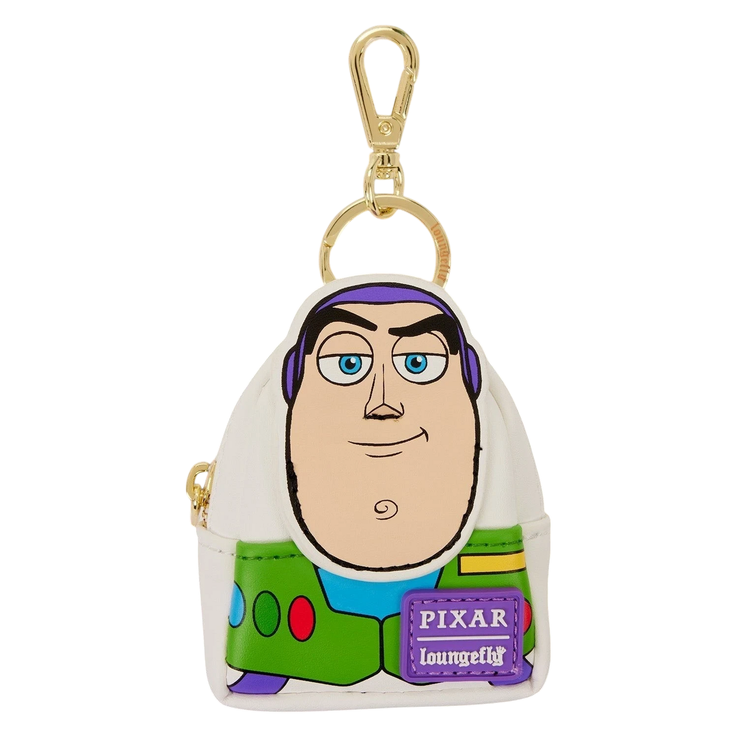 Cards & Comics Connection Loungefly Toy Story Buzz Lightyear faux leather mini backpack keychain charm
