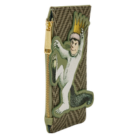 Cards & Comics Connection Where the Wild Things Are Max faux leather card holder with textured weave and gold zipper